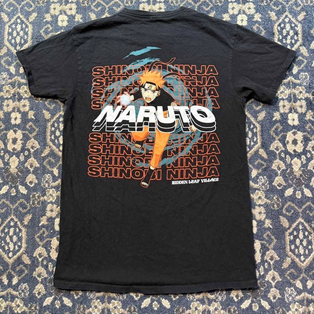 BoxLunch Naruto Shippuden Shinobi Alliance Back Graphic Anime Streetwear Tee S